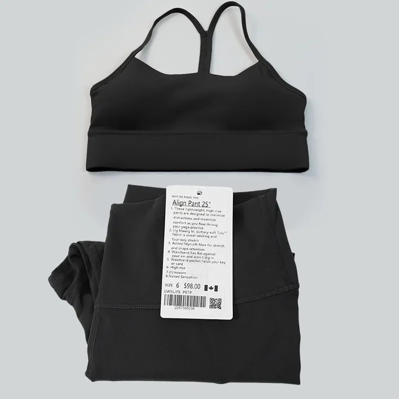 Women's Two-Piece Sports Bra and Leggings Set