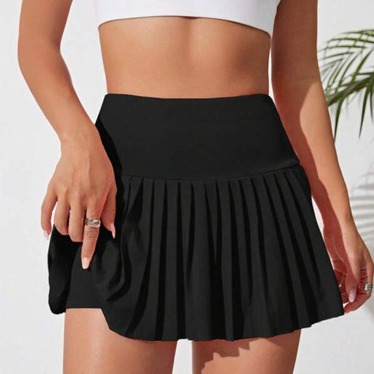 Summer Outdoor Sports Fitness Shorts Women's Anti-slip Pleated Skirt Pants Running Breathable Gym Skirt Tennis Skirt