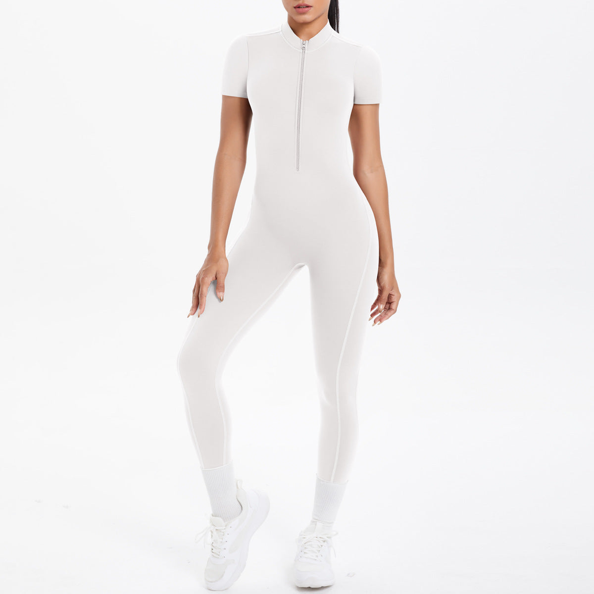 Sexy Backless Bodycon Scrunch Jumpsuit Raises Butt Women Dance Fitness Overalls Push Up With Chest Cushion Yoga Sport Jump Suit