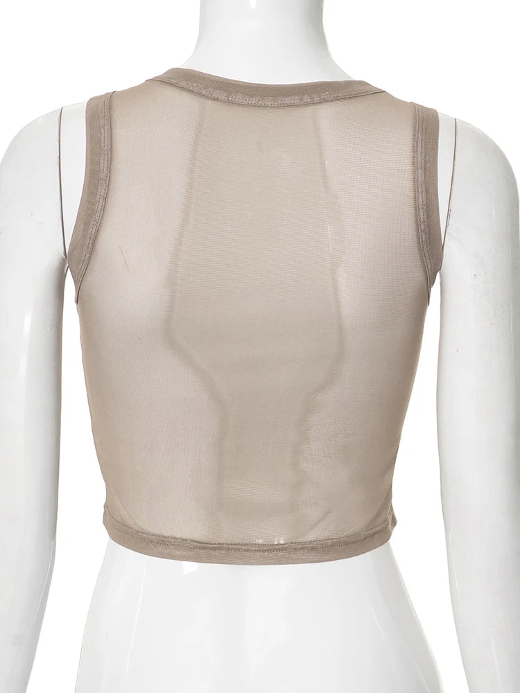 Weird Puss Seyx Hottie Crop Tees Women Summer Fashion Letter Print O-Neck Skinny Elastic Night Club Party Streetwear Tank Tops