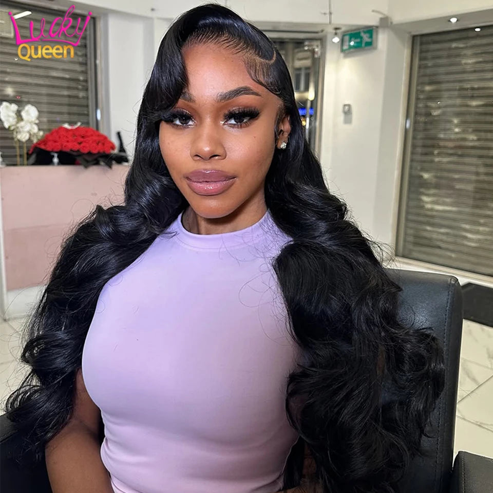 Taro Purple Body Wave Brazilian Hair Lace Front 13X4 180 Density 13X6 Pre Plucked Transparent Lace 5X5 Human Hair Wigs For Women