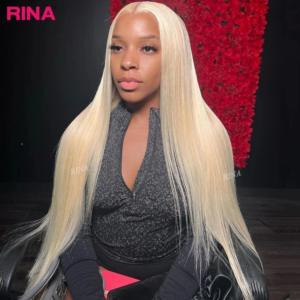 Light Mint Green Straight 13x6 Frontal Human Wig Pre Plucked 613 Colored Bone Straight Transparent 13x4 Lace Front Wig for Women