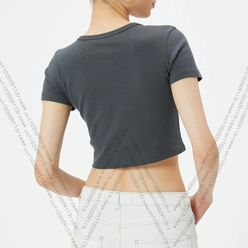 Short Crop Top With Star Pattern 3D Print Girl Hip Hop Gothic Baby Tee Y2K Harajuku Fashion Street Women Leisure Baby Tee