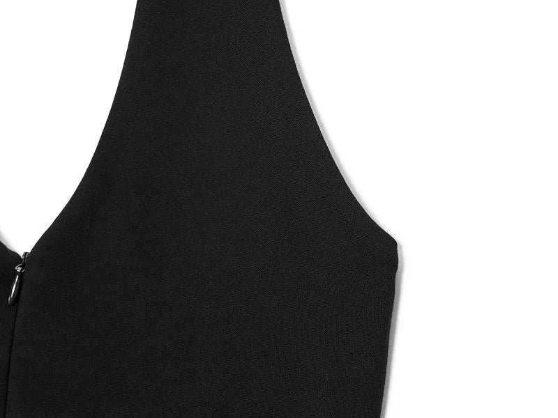 MUJER 2025 Long Jumpsuit Flared Fitness Jumpsuits for ladies Black Summer Jumpsuit Sexy Sleeveless Backless Overalls