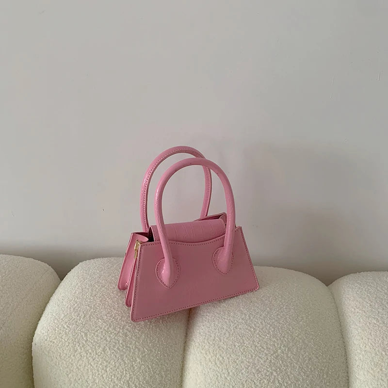 Fashion Pink Small Square Women Clutch Purse Handbags New Simple Ladies Messenger Bag Solid Color Female Shoulder Crossbody Bags