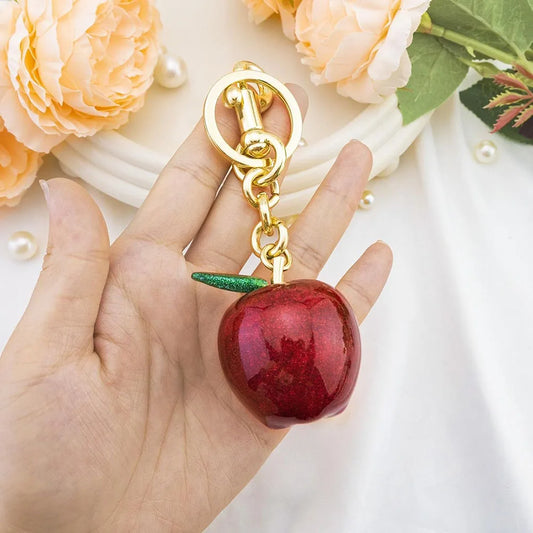 Apple Bag Charm Apple Keychain Gifts For Women Cute Purse Accessories Best Christmas Birthday Valentine Gifts