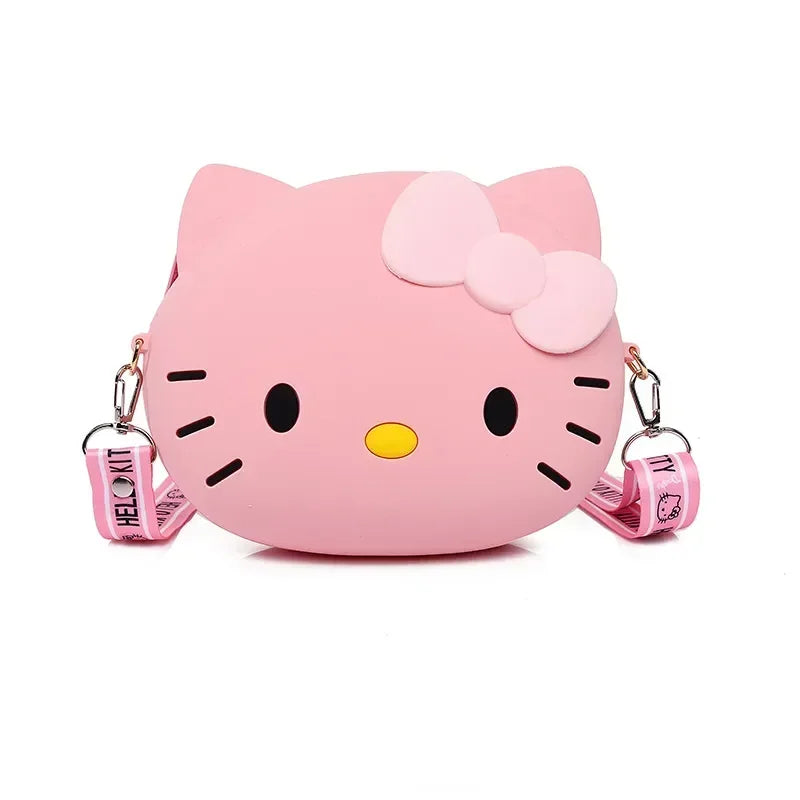 Bags for Women Hello Kitty Crossbody Bag for Girls Pink White Cute Bow Kawaii Bag Small 3D Shoulder Bag Bolsas Para Mujeres