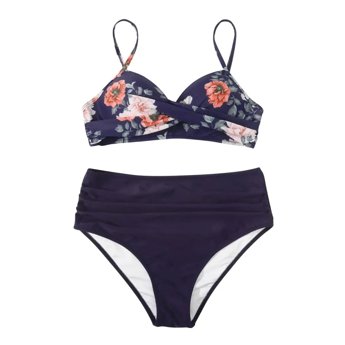 Vintage High Waist Bikinis 2025 Push Up Swimwear Printed Swimsuit Beachwear Summer Bathers Bathing Suit Swimming