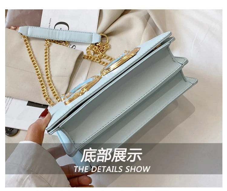 Stylish Crossbody Bag Ladies Handbag Made Of Genuine Leather With Gold Accents Fashionable Everyday Essential