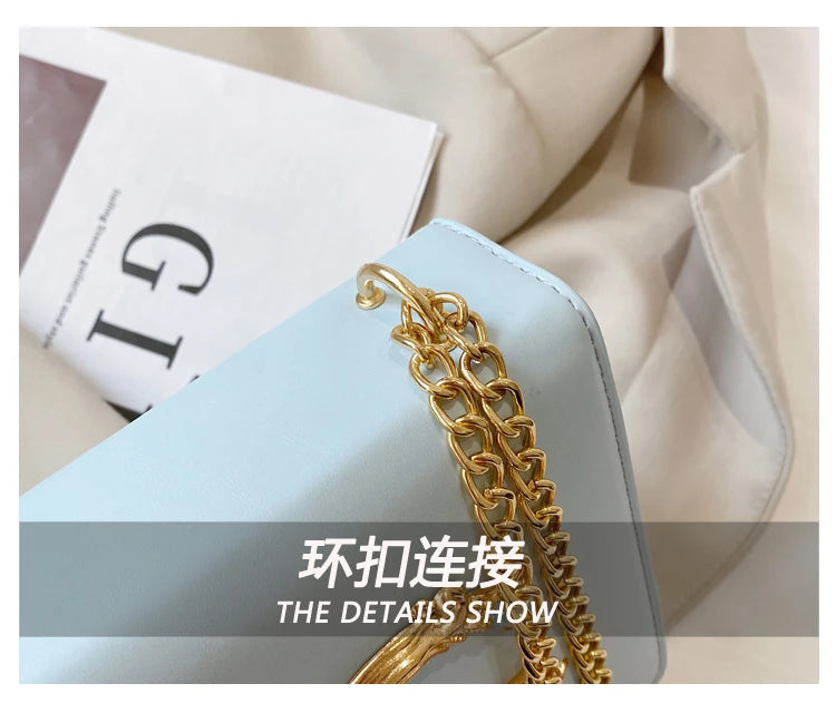 Stylish Crossbody Bag Ladies Handbag Made Of Genuine Leather With Gold Accents Fashionable Everyday Essential