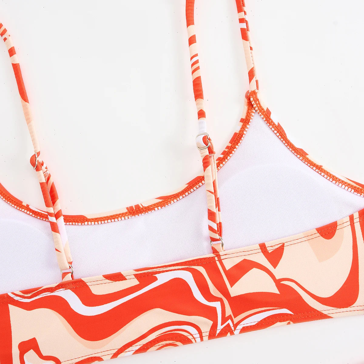 Sexy Bikini 2025 3 Pieces Swimwear High Waist Swimsuit Orange Bathers Swimming Bathing Swim Suit Summer Beachwear