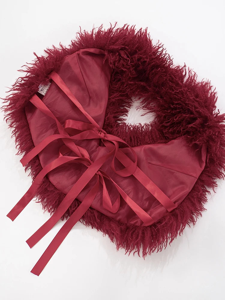 Weird Puss Sexy Fashion 2 Piece Set Women Plush Patchwork Halter Backless Camisole+Solid Skinny Pants Hottie Hipster Clubwear