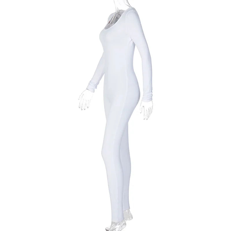 Dulzura Women 2024 Autumn Winter Long Sleeve Bodycon Streetwear Jumpsuit Overall One Piece Outfit Wholesale Items for Business