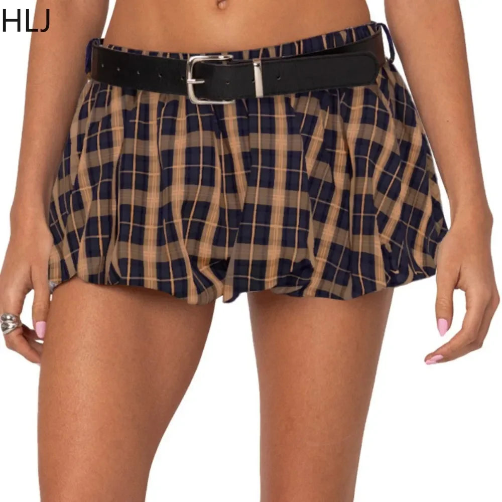 HLJ&GG Pink A-line Pleated Skirts Fashion Two Piece Sets Women Letter V Neck Short Sleeve Loose Tshirt And Mini Skirts Outfits