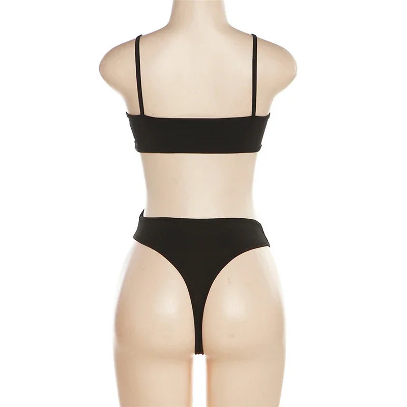 Sexy Sleeveless Cut Out Bodysuits For Women Summer Beach Holiday Tops One Piece High Rise Bodysuit Rompers Clothes Swimsuit