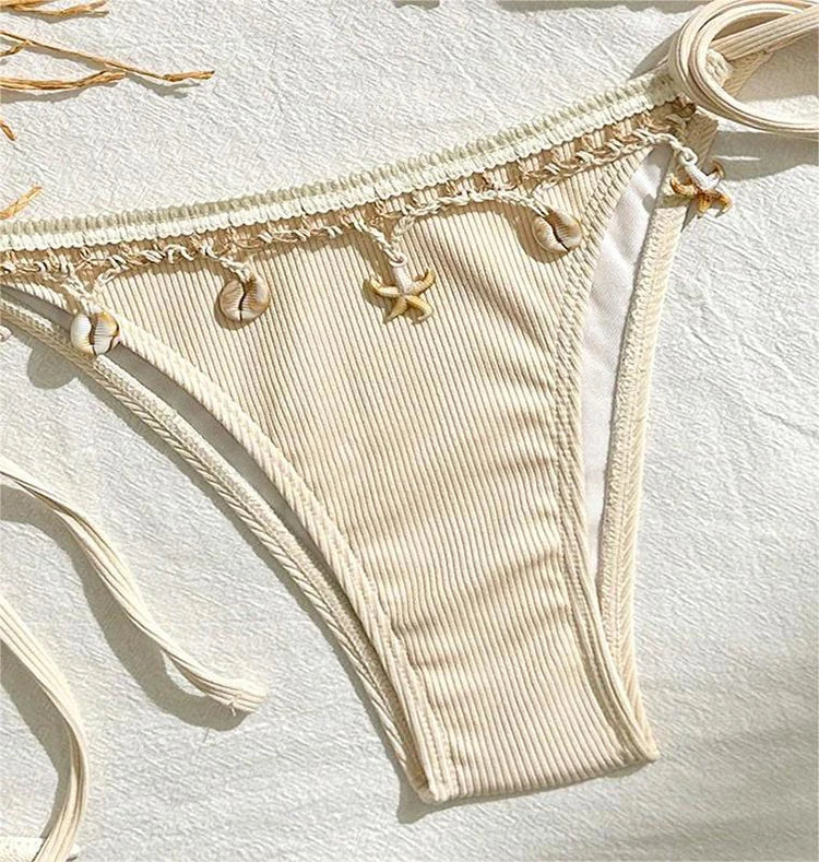 Sexy Halter Triangle Bikini set for Women Side Tie Swimsuit Strappy Beachwear Perfect for Summer Vacation