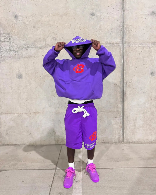 2024 Summer Letter B Print Trendy Tracksuit+sweatpants  Men Oversized Hoodies Sports Suit Loose Shorts Suit Clothes