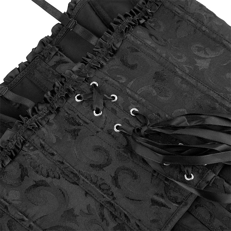 Women Corset Crop Top Overbust Sexy Lace Up Bustier Slimming Body Shaper Short Torso Corselet Vest Black White Red