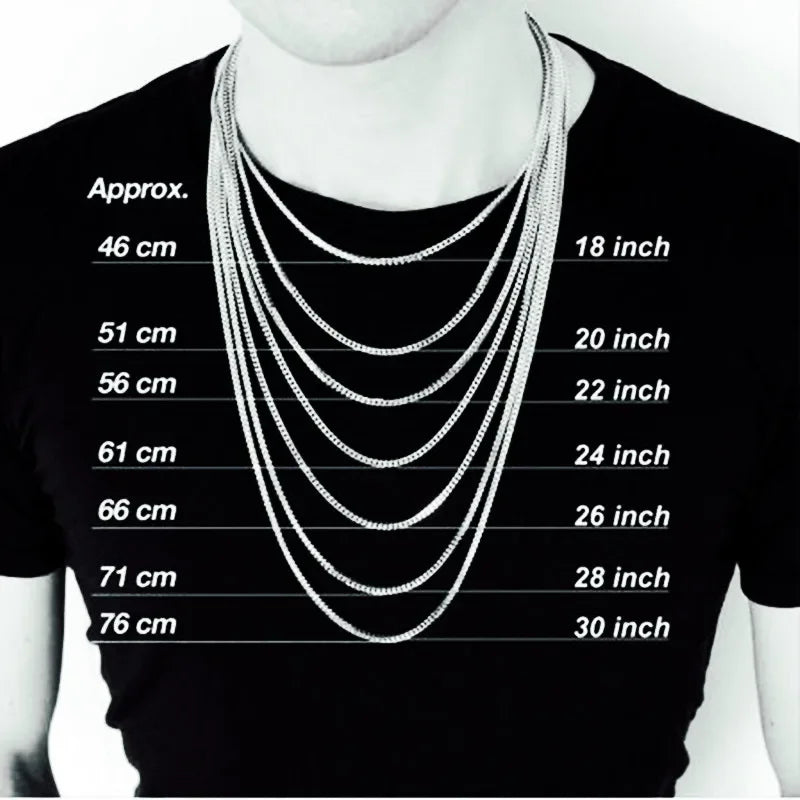 3MM-13MM 316L Stainless Steel Cuban Link Chain Necklace For Men Women Neck Choker Fashion Jewelry Accessories