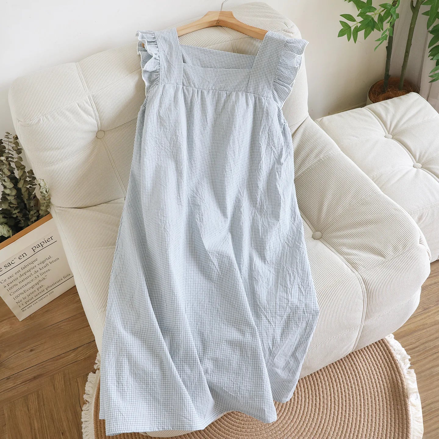 Cotton Nightgowns Night Dress For Woman Nightwear Nightie Sleeveless Pajamas Dress Summer Women's Sleepwear Nightdress