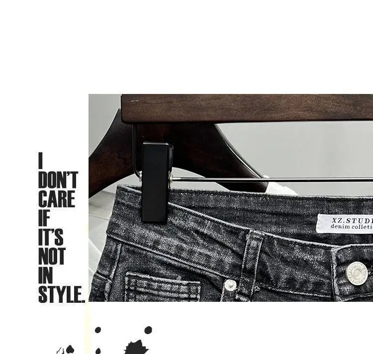 New Summer Men’s Casual 2024 Knee Length Denim Shorts Black Designer Boyfriend Slim Stretch Five Pocket Denim Short Pants