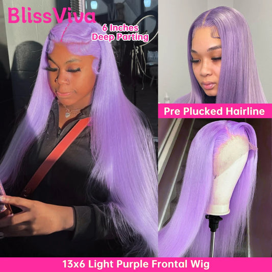 220 Density Purple Lace Fronts Wigs Human Hair 13x6 Blonde 613 Lace Front Wig Human Hair Straight Grey Colored Human Hair Wigs