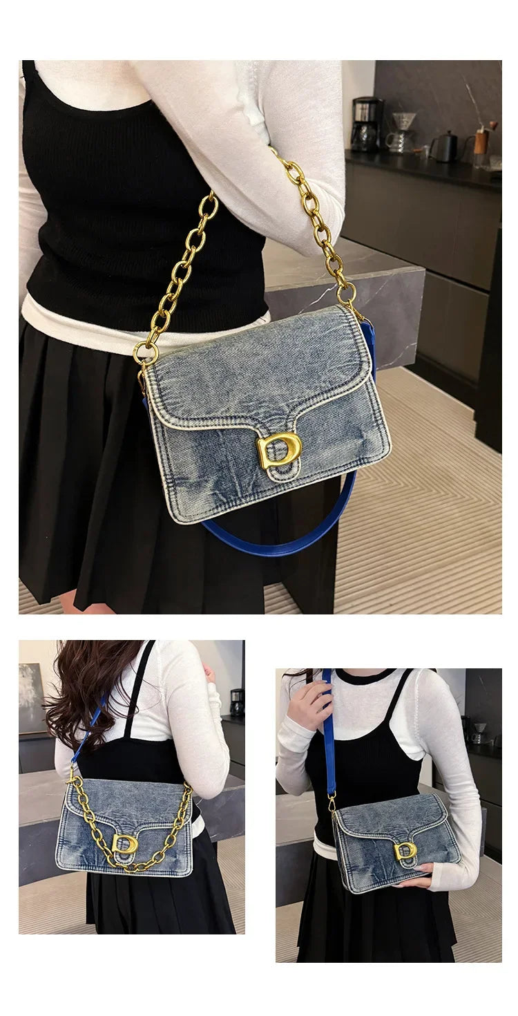 2025 High-Value Retro Women's Canvas Underarm Bag – Trendy Shoulder/Crossbody, Versatile Sophisticated Backpack