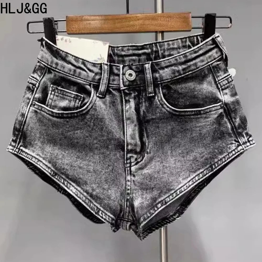 HLJ&GG Summer New Letter Print Tshirts Two Piece Sets Women O Neck Short Sleeve Crop Top And jeans Mini Skirts Outfit Streetwear