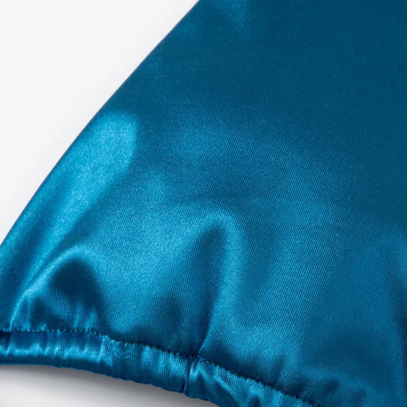 Halter Brazilian Metallic Satin Bikini Swimwear, Swimsuit Two-pieces Bikini Set High Cut Bathing Suit Swim Beachwear