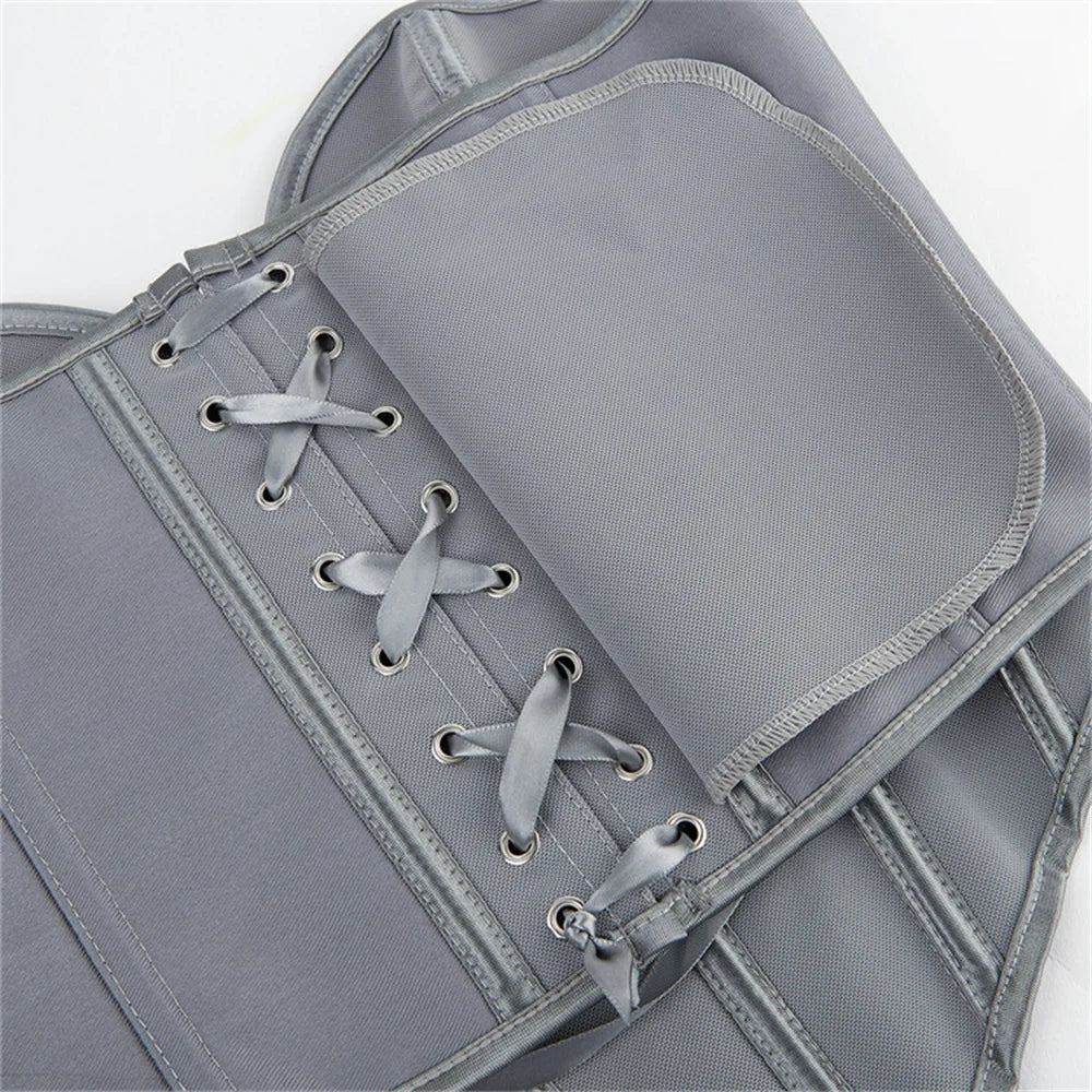 Sexy Women Overbust Corsets Crop Tops Golden Printed Bustiers Lace Up Body Shaper Lingerie Gothic Corselet