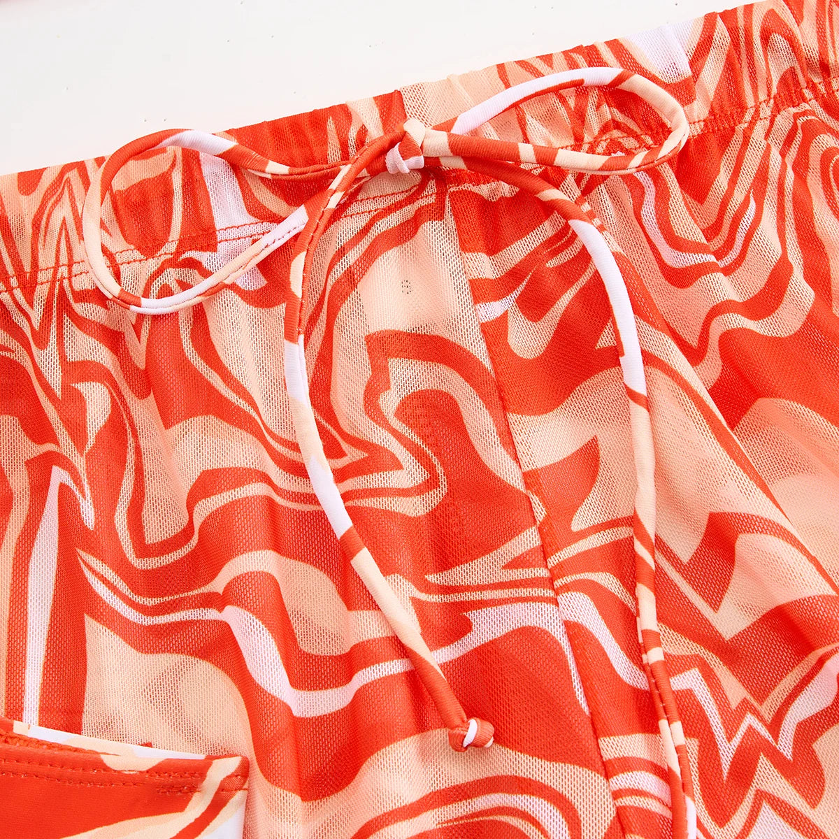 Sexy Bikini 2025 3 Pieces Swimwear High Waist Swimsuit Orange Bathers Swimming Bathing Swim Suit Summer Beachwear