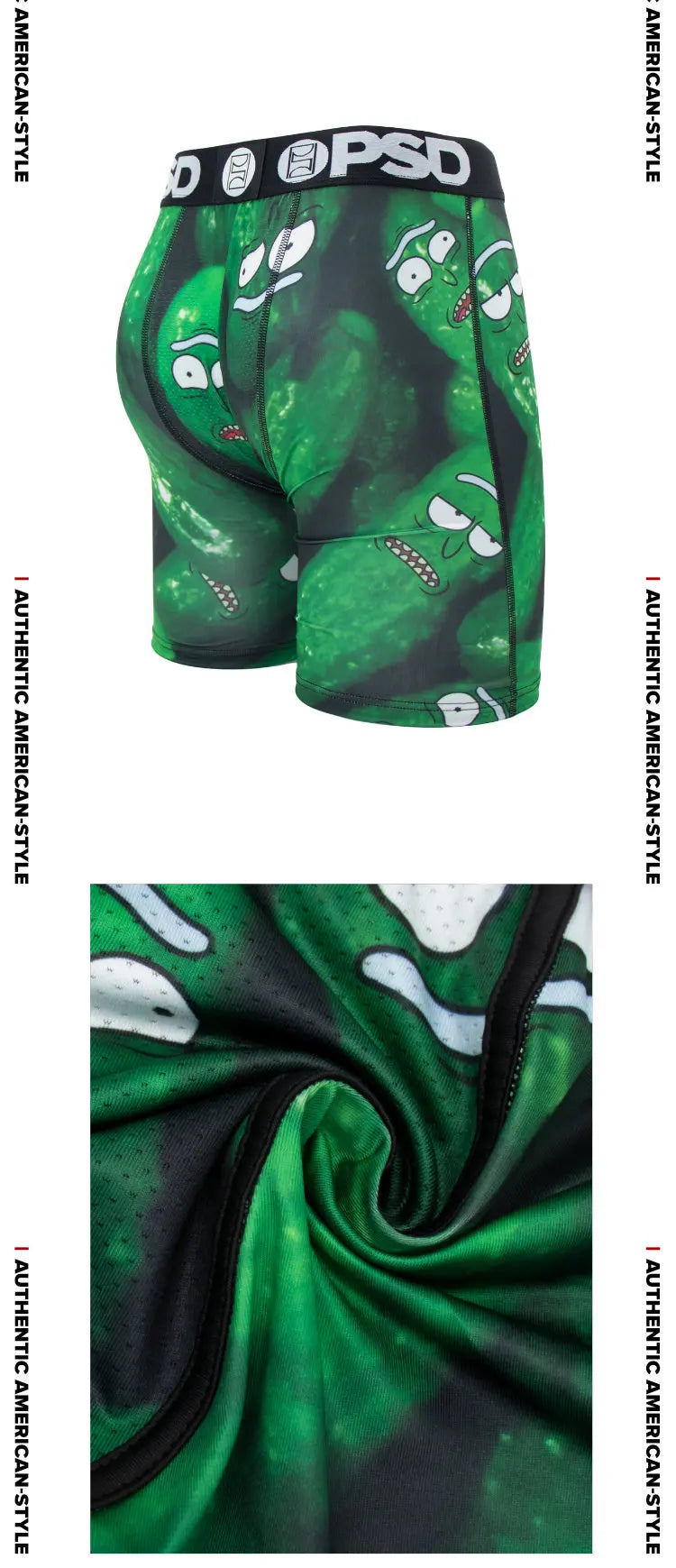 OZPSD Men Sexy Boxers Men Boxershorts Men's Printed Long Boxer Briefs Mens Underpants Plus Size Breathable Man Underwear Panties