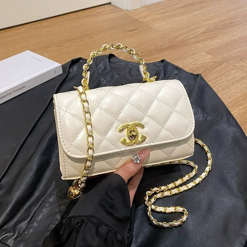 2025 New! Ladies Premium Rhombus Shoulder Bag | Exquisite quality | Adjustable Chain Crossbody | High-End Fashion