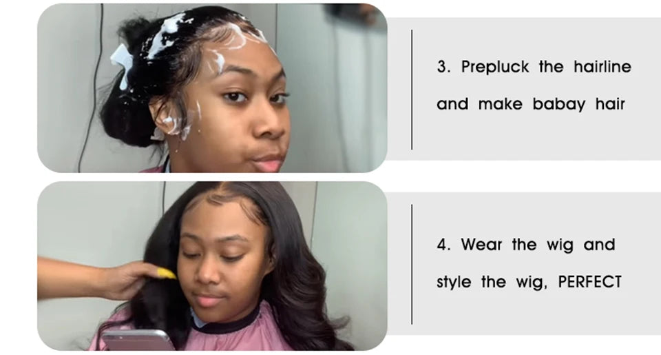 Highlight Green with Black Color Transparent Body Wave 13x6 13x4 Lace Frontal Human Wigs for Women Pre Plucked with Baby Hair