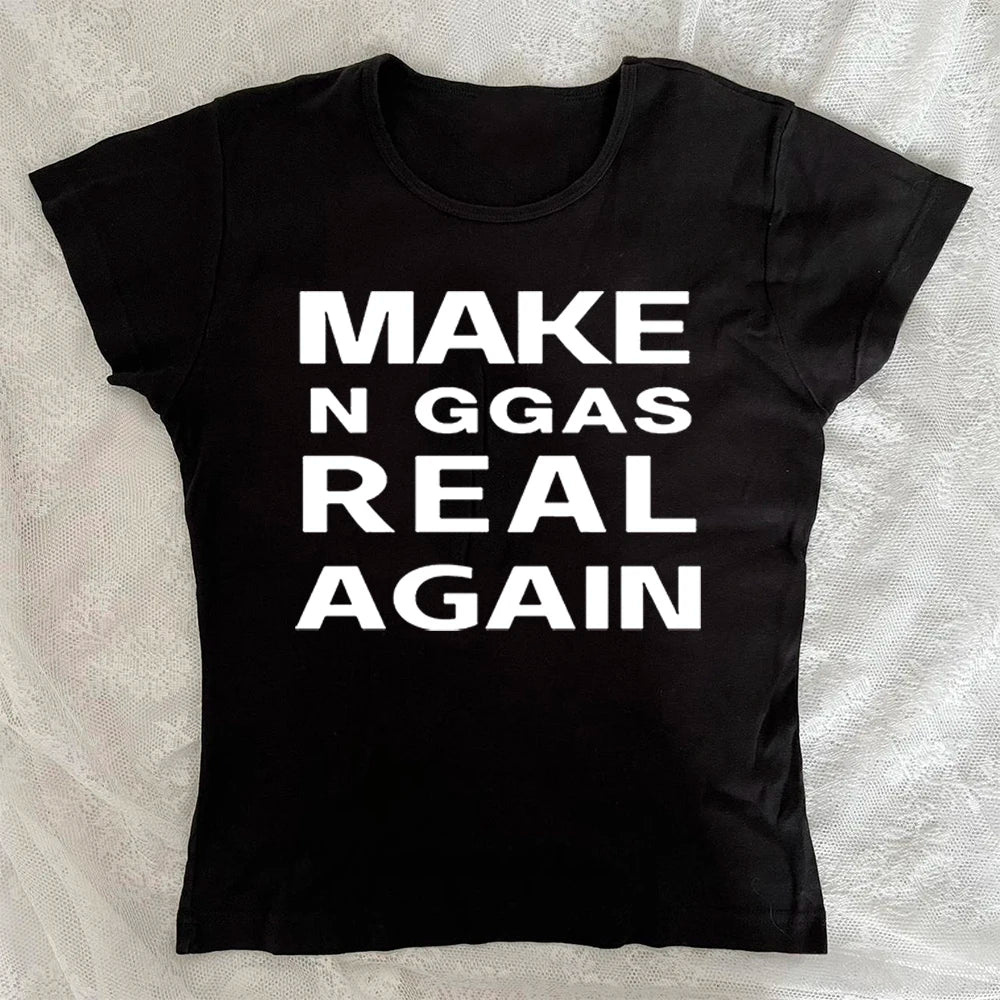 Gothic Hip Hop Sexy Women's Short Sleeve T-Shirt Harajuku Punk Letter Print Casual Crop Top Chic Y2K Retro Emo Girls Streetwear