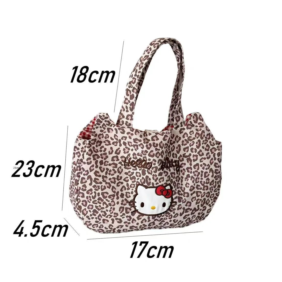New Korean-inspired Leopard Print Embroidered Briefcase for Office Shopping Commuting and Versatile Wrist Bag