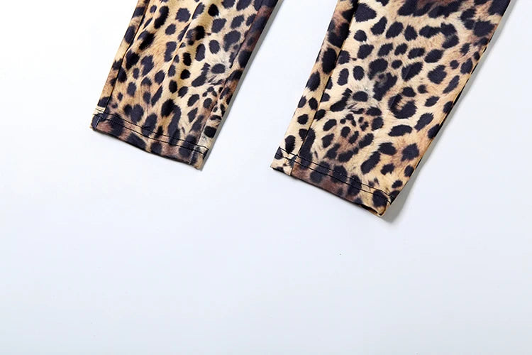 Weird Puss Peach Buttocks Jumpsuit Women Backless Leopard Print Shorts Sleeve Fitness Summer Trend Streetwear Workout Overalls