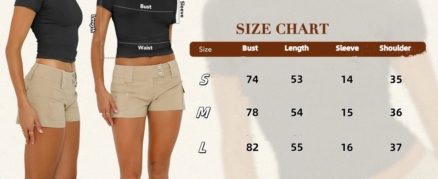 Sexy Crew Neck Basic T-Shirts Female Clothes Fashion Short White Solid Slim Fit High Street Tanks Tops Streetwear Crop Tops Tees