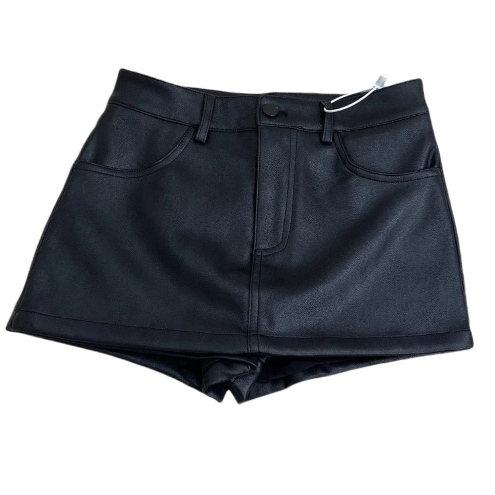 HLJ&GG Y2K Sexy Stripe Letter See Though Two Piece Sets Women Long Sleeve Slim Top And Mini Leather Skirts Outfits Streetwear