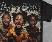 Children Of God Graphic 100% Cotton Short Sleeve T-Shirt Casual and comfortable T-shirt for men and women men clothing