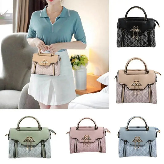 High Quality Bags Fashion Print Leather Shoulder Bag Luxury Design Shoulder Bag Elegant Small Square Bag