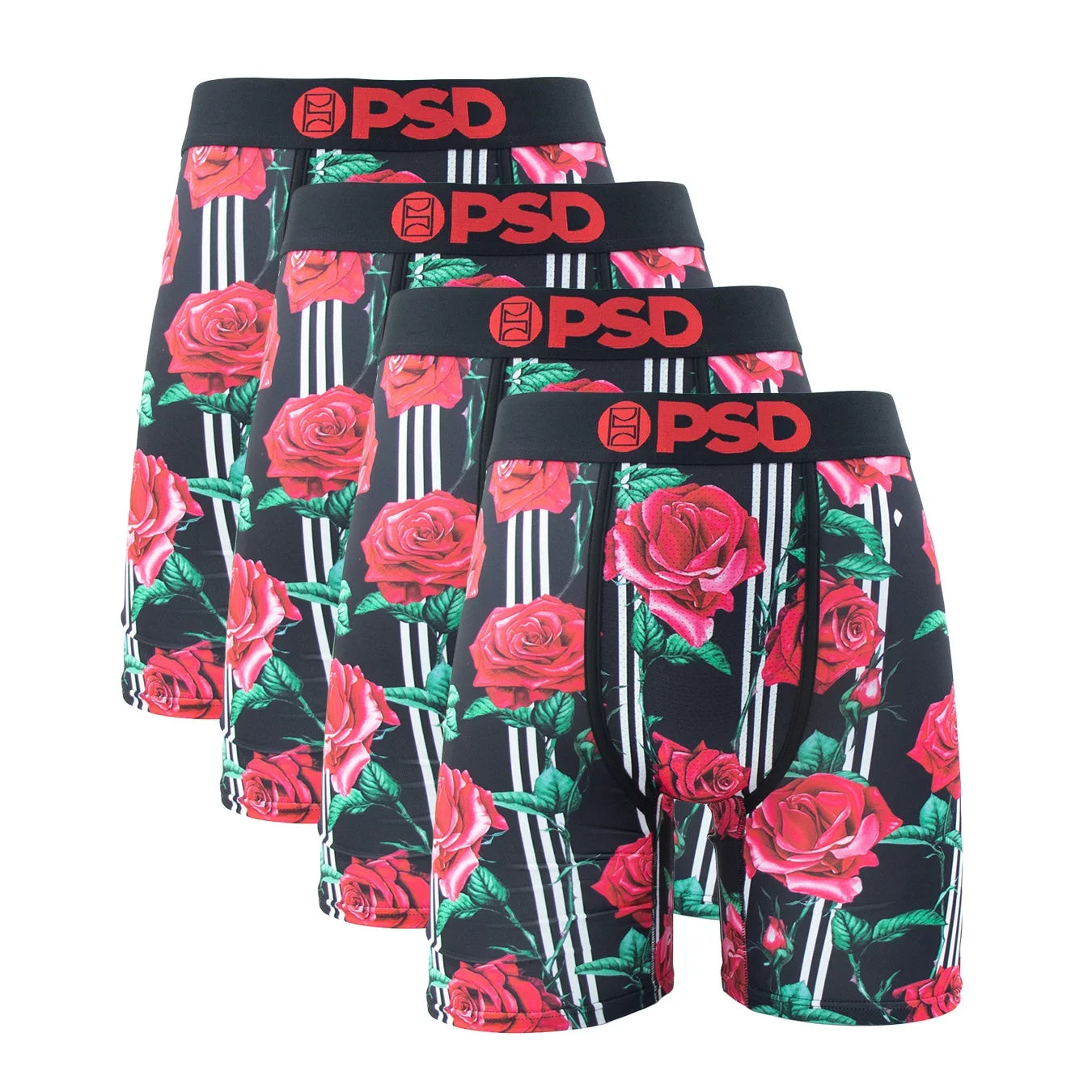 4Pcs Sexy Men Underwear Boxers Fashion Print Underpants Male Panties Lingerie Breathable Printed Summer Man Boxer Briefs Trunks