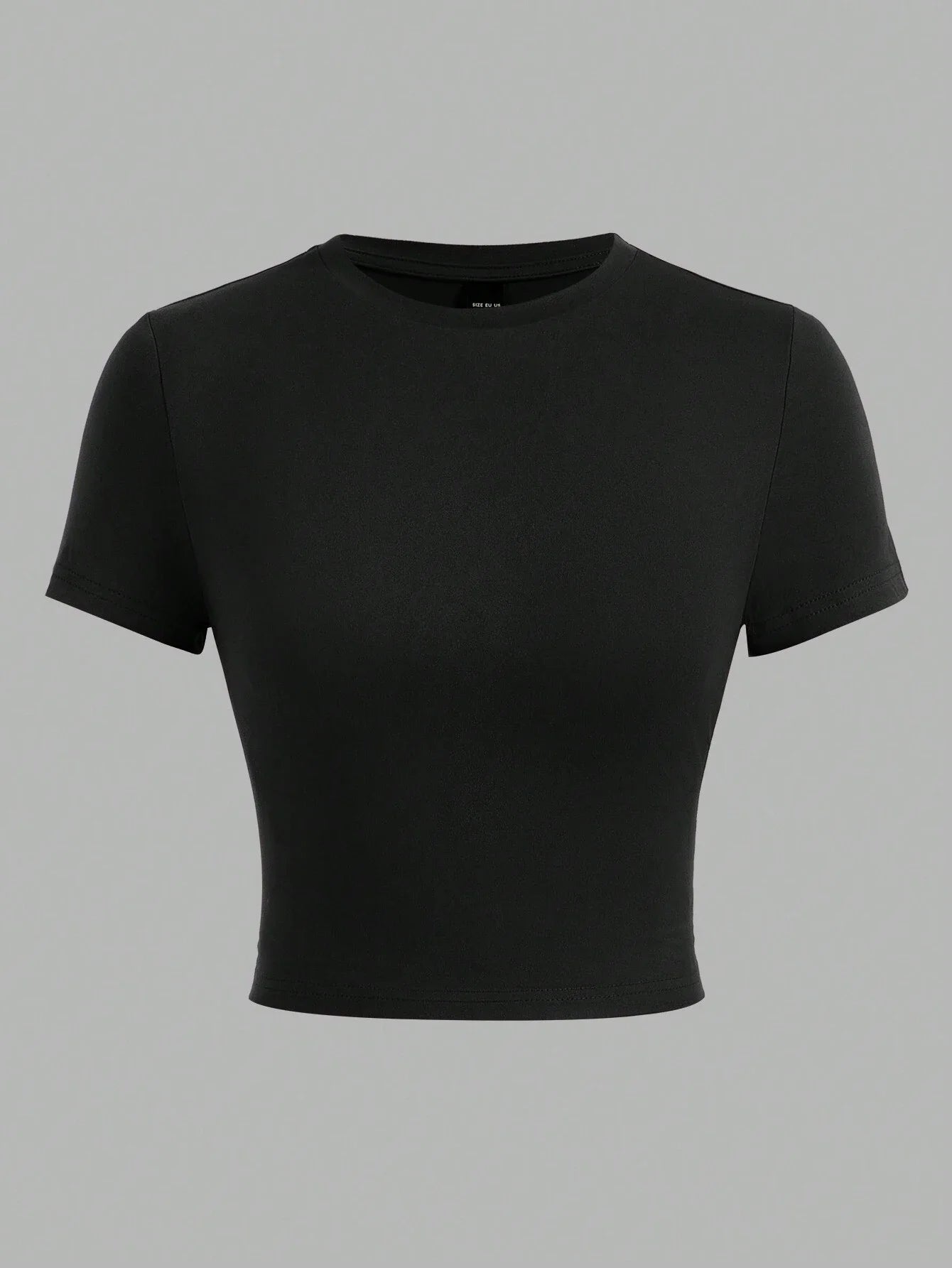 Tight Tops Sexy Crop T-Shirt Summer Woman Short Sleeves Breathable Stretch Soft Females Tee Clothing Highlighting A Good Figure