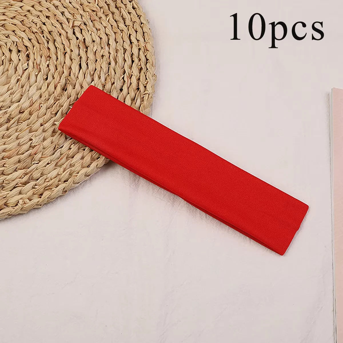 10 Pcs Elastic HairBand Fashion Headbands For Women Solid Color Sports Running Fitness Yoga Hair Bands Makeup Hair Accessories