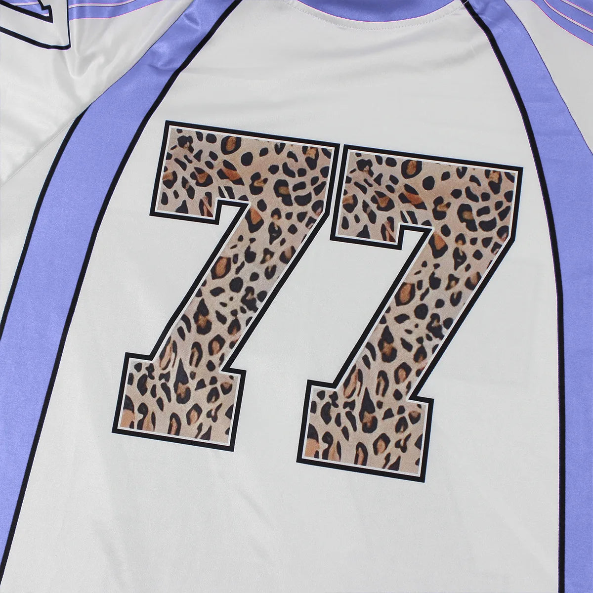 HLJ&GG Fashion Y2K Letter Leopard Puffy Mini Skirts Two Piece Sets Women Round Neck Short Sleeve Top + Skirts Outfits Streetwear