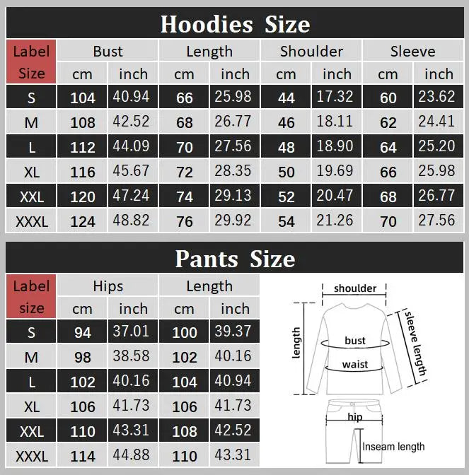 Women's Pants Sets Hoodies Sweatpants Two Piece Outfits Sweatsuit Aesthetic Sportswear Rose Graphic Print Woman Suit Plus Size
