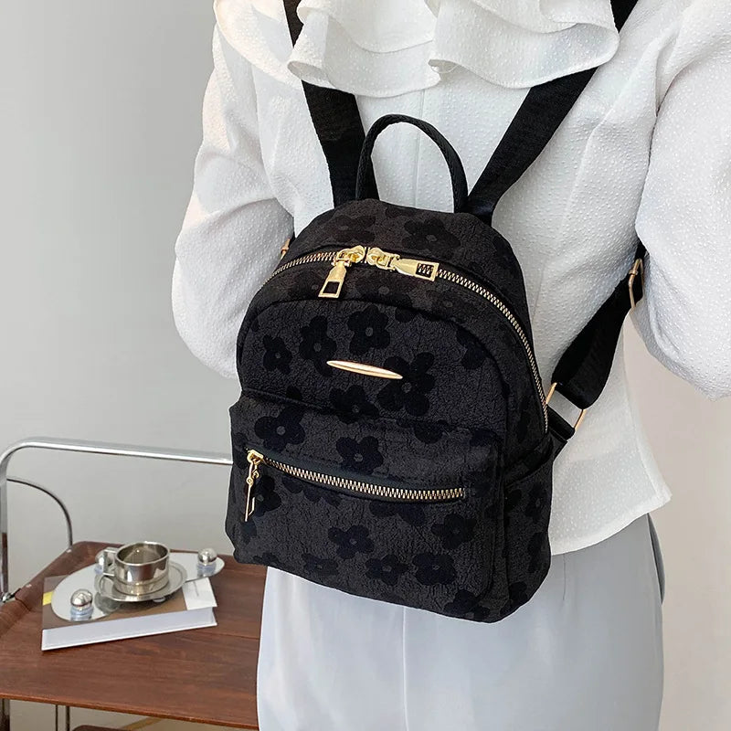 2023 Women Solid Mini Small Backpack Travel Casual Women's Shoulder Bag Female Phone Pouch Pack PU Leather Black Purse Рюкзак