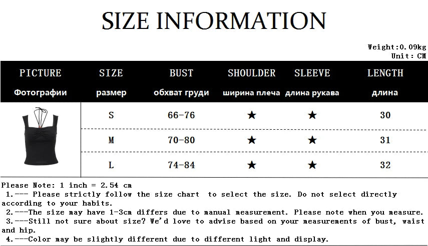 WhereMery Summer Women Black Slim Halter Tank Top Y2K Sexy Square-neck Pleated Backless Crop Tops Casual Sleeveless Bodycon Vest