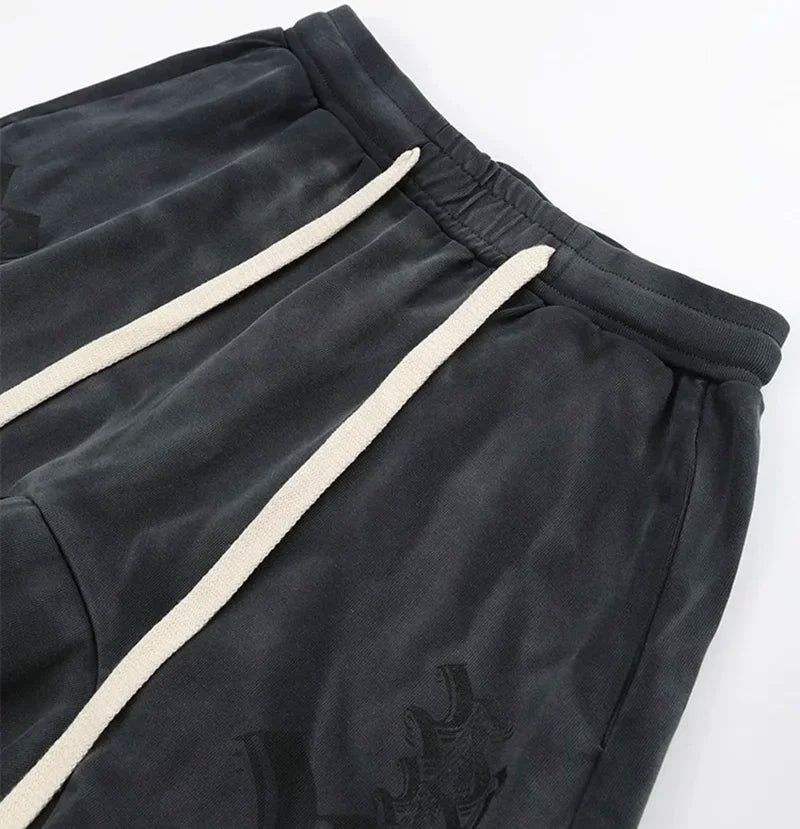 Men Woman Black Green Purple Red RRR123 Shorts Joggers Streetwear Drawstring Good Quality Vintage Graffiti Casual Couple