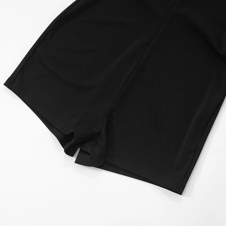 STYLISH LADY Contrast Color Elegant Playsuits 2025 Summer Women Long Sleeve V Neck Bodycon Sexy Club Party Short Rompers